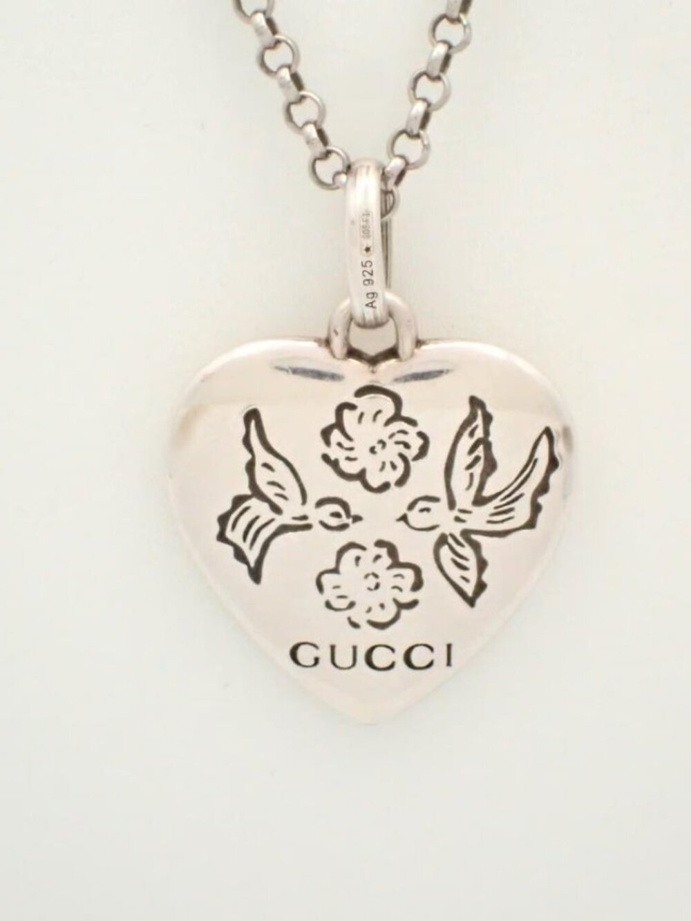 Gucci Blind for Love Necklace 925 ~19in. - Picture 3 of 4